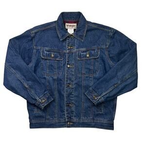 Vintage Wrangler Rugged Wear Flannel-Lined Denim Jacket RJK32AN